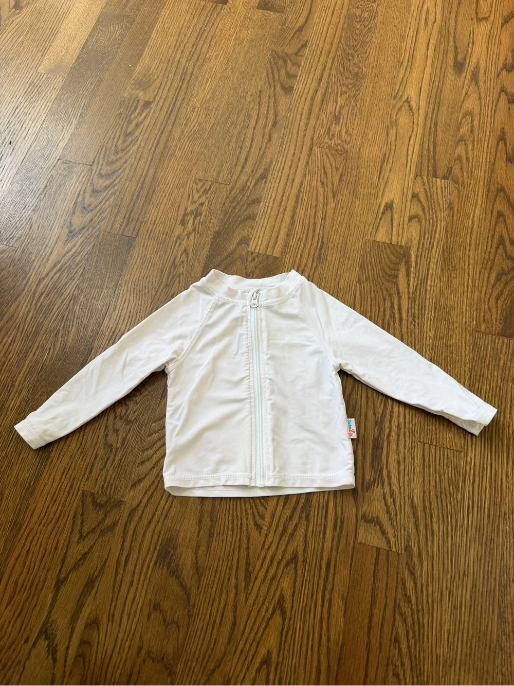 SwimZip UPF 50+ Long Sleeve Zipper Rash Guard Swim Shirt Set, size 12-18M